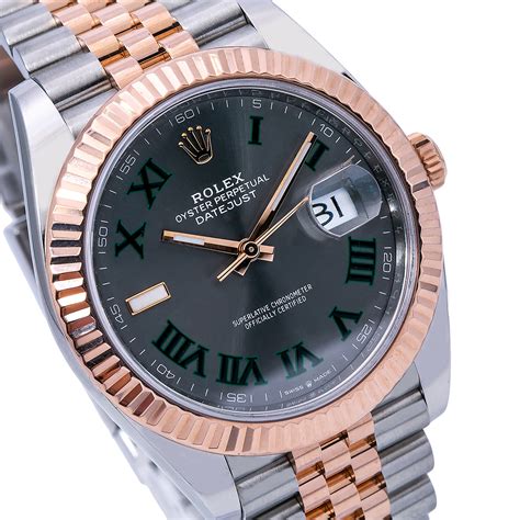 rolex wimbeldon rose gold